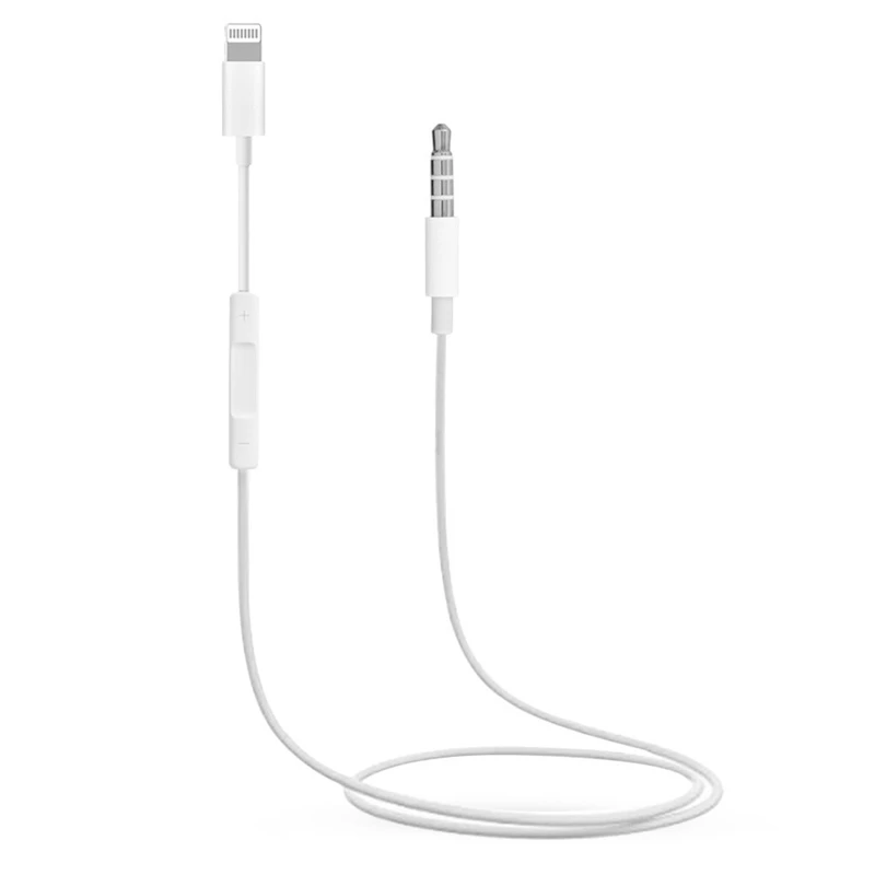 کابل-تبدیل-لایتنینگ-به-جک-35-AUX-Audio-مدل-MH021-به-طول-1-متر